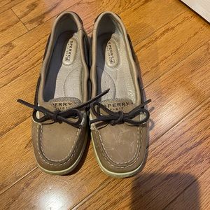 Sperry AngelFish Linen/Oat Boat Shoes